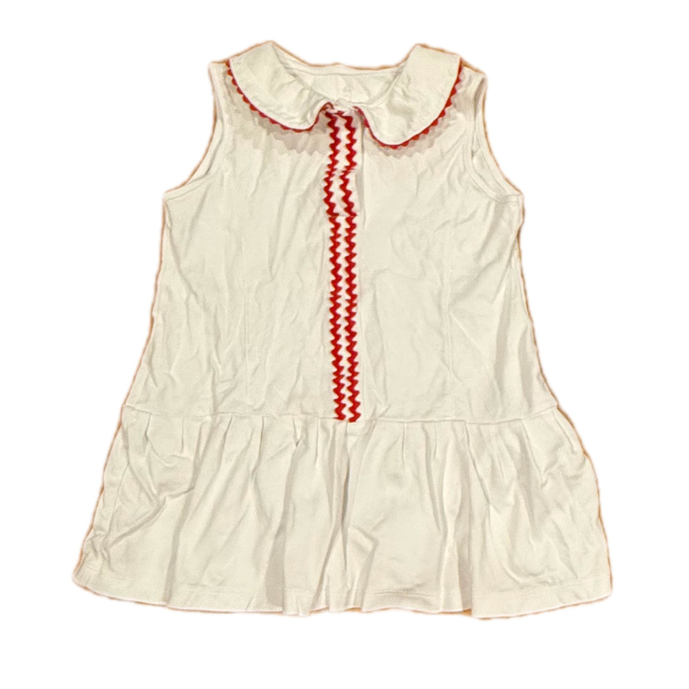 Classic Prep Girls White | Red Dress size: 6 Years
